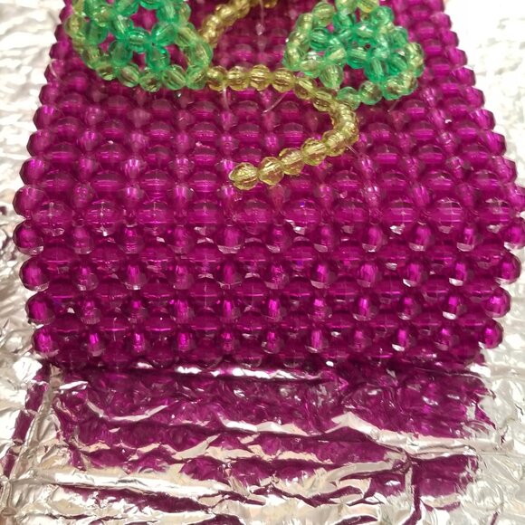 NWT 2021 Susan Alexandra New York Rose Garden Beaded Bag - Picture 5 of 13